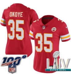 2020 Super Bowl LIV Women Nike Kansas City Chiefs #35 Christian Okoye Red Team Color Vapor Untouchable Limited Player NFL Jersey 2020 Super Bowl LIV Women Nike Kansas City Chiefs #35 Christian Okoye Red Team Color Vapor Untouchable Limited Player NFL Jersey
