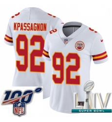 2020 Super Bowl LIV Women Nike Kansas City Chiefs #92 Tanoh Kpassagnon White Vapor Untouchable Limited Player NFL Jersey 2020 Super Bowl LIV Women Nike Kansas City Chiefs #92 Tanoh Kpassagnon White Vapor Untouchable Limited Player NFL Jersey
