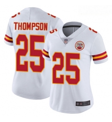Chiefs #25 Darwin Thompson White Women Stitched Football Vapor Untouchable Limited Jersey Chiefs #25 Darwin Thompson White Women Stitched Football Vapor Untouchable Limited Jersey