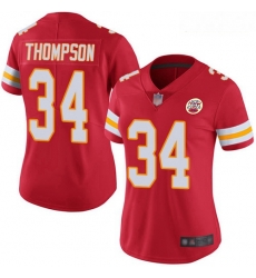 Chiefs #34 Darwin Thompson Red Team Color Women Stitched Football Vapor Untouchable Limited Jersey Chiefs #34 Darwin Thompson Red Team Color Women Stitched Football Vapor Untouchable Limited Jersey