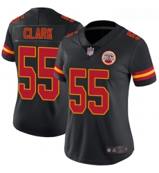 Chiefs #55 Frank Clark Black Women Stitched Football Limited Rush Jersey Chiefs #55 Frank Clark Black Women Stitched Football Limited Rush Jersey