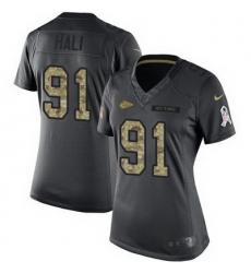 Nike Chiefs #91 Tamba Hali Black Womens Stitched NFL Limited 2016 Salute to Service Jersey Nike Chiefs #91 Tamba Hali Black Womens Stitched NFL Limited 2016 Salute to Service Jersey