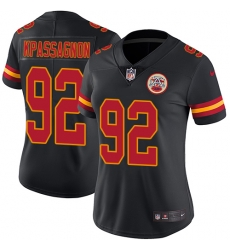 Nike Chiefs #92 Tanoh Kpassagnon Black Womens Stitched NFL Limited Rush Jersey Nike Chiefs #92 Tanoh Kpassagnon Black Womens Stitched NFL Limited Rush Jersey