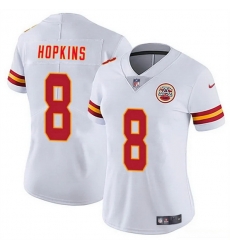 Women Kansas City Chiefs 8 DeAndre Hopkins White Vapor Untouchable Limited Stitched Jersey Women Kansas City Chiefs 8 DeAndre Hopkins White Vapor Untouchable Limited Stitched Jersey