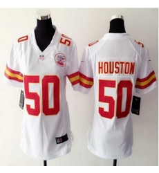 Women NEW Chiefs #50 Justin Houston White Stitched NFL Elite Jersey Women NEW Chiefs #50 Justin Houston White Stitched NFL Elite Jersey