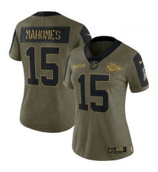 Women's Kansas City Chiefs Patrick Mahomes Nike Olive 2021 Salute To Service Limited Player Jersey Women's Kansas City Chiefs Patrick Mahomes Nike Olive 2021 Salute To Service Limited Player Jersey