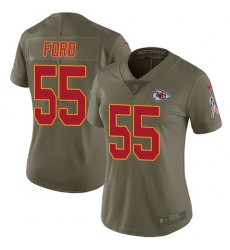Womens Nike Chiefs #55 Dee Ford Olive Stitched NFL Limited 2017 Salute to Service Jersey Womens Nike Chiefs #55 Dee Ford Olive Stitched NFL Limited 2017 Salute to Service Jersey
