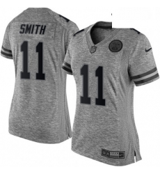 Womens Nike Kansas City Chiefs 11 Alex Smith Limited Gray Gridiron NFL Jersey Womens Nike Kansas City Chiefs 11 Alex Smith Limited Gray Gridiron NFL Jersey