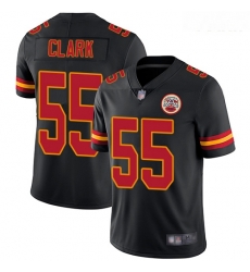 Chiefs #55 Frank Clark Black Youth Stitched Football Limited Rush Jersey Chiefs #55 Frank Clark Black Youth Stitched Football Limited Rush Jersey