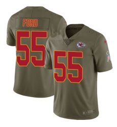 Youth Nike Chiefs #55 Dee Ford Olive Stitched NFL Limited 2017 Salute to Service Jersey Youth Nike Chiefs #55 Dee Ford Olive Stitched NFL Limited 2017 Salute to Service Jersey