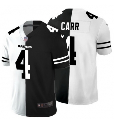 Las Vegas Raiders 4 Derek Carr Men Black V White Peace Split Nike Vapor Untouchable Limited NFL Jersey Las Vegas Raiders 4 Derek Carr Men Black V White Peace Split Nike Vapor Untouchable Limited NFL Jersey