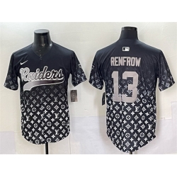 Men Las Vegas Raiders 13 Hunter Renfrow Black Limited Stitched Baseball Jersey