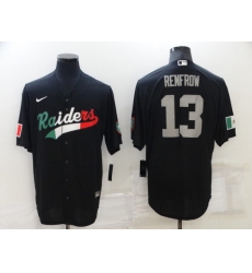 Men Las Vegas Raiders 13 Hunter Renfrow Black Mexico Stitched Jerse Men Las Vegas Raiders 13 Hunter Renfrow Black Mexico Stitched Jerse