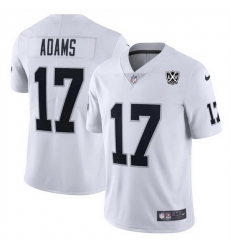 Men Las Vegas Raiders 17 Davante Adams White 2024 65th Anniversary Patch Vapor Stitched Football Jersey Men Las Vegas Raiders 17 Davante Adams White 2024 65th Anniversary Patch Vapor Stitched Football Jersey
