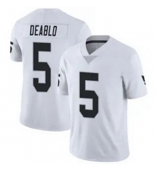 Men Las Vegas Raiders 5 Divine Deablo Vapor Limited White Jersey_ u526F u672C Men Las Vegas Raiders 5 Divine Deablo Vapor Limited White Jersey_ u526F u672C