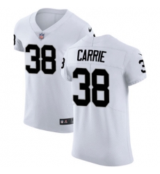 Men Nike Raiders #38 T J Carrie White Stitched NFL Vapor Untouchable Elite Jersey Men Nike Raiders #38 T J Carrie White Stitched NFL Vapor Untouchable Elite Jersey