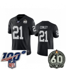 Men Oakland Raiders #21 Gareon Conley Black 60th Anniversary Vapor Untouchable Limited Player 100th Season Football Jersey Men Oakland Raiders #21 Gareon Conley Black 60th Anniversary Vapor Untouchable Limited Player 100th Season Football Jersey