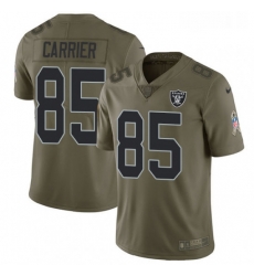 Mens Nike Oakland Raiders 85 Derek Carrier Limited Olive 2017 Salute to Service NFL Jersey Mens Nike Oakland Raiders 85 Derek Carrier Limited Olive 2017 Salute to Service NFL Jersey