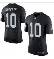Mens Oakland Raiders 10 Seth Roberts Black Team Color 2015 NFL Nike Elite Jersey Mens Oakland Raiders 10 Seth Roberts Black Team Color 2015 NFL Nike Elite Jersey