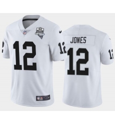 Men's Oakland Raiders White #12 Zay Jones 2020 Inaugural Season Vapor Limited Stitched NFL Jersey Men's Oakland Raiders White #12 Zay Jones 2020 Inaugural Season Vapor Limited Stitched NFL Jersey