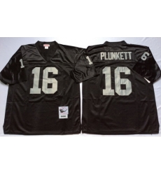 Mitchell And Ness Raiders #16 16 Jim Plunkett balck Throwback Stitched NFL Jersey Mitchell And Ness Raiders #16 16 Jim Plunkett balck Throwback Stitched NFL Jersey