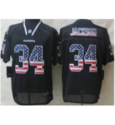 Nike Oakland Raiders 34 Bo.Jackson Black Elite USA Flag Fashion NFL Jersey Nike Oakland Raiders 34 Bo.Jackson Black Elite USA Flag Fashion NFL Jersey
