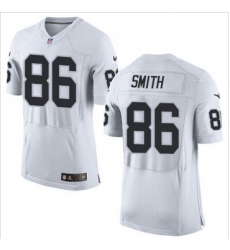 Nike Oakland Raiders #86 Lee Smith White Men 27s Stitched NFL New Elite Jersey Nike Oakland Raiders #86 Lee Smith White Men 27s Stitched NFL New Elite Jersey