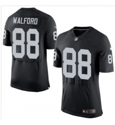 Nike Oakland Raiders #88 Clive Walford Black Team Color Men 27s Stitched NFL New Elite Jersey Nike Oakland Raiders #88 Clive Walford Black Team Color Men 27s Stitched NFL New Elite Jersey