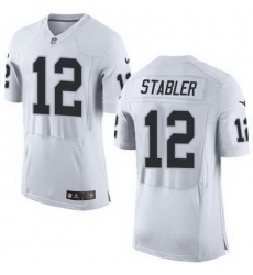 Nike Raiders #12 Kenny Stabler White Mens Stitched NFL New Elite Jersey Nike Raiders #12 Kenny Stabler White Mens Stitched NFL New Elite Jersey