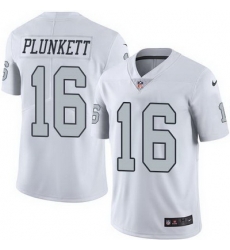 Nike Raiders #16 Jim Plunkett White Mens Stitched NFL Limited Rush Jersey Nike Raiders #16 Jim Plunkett White Mens Stitched NFL Limited Rush Jersey