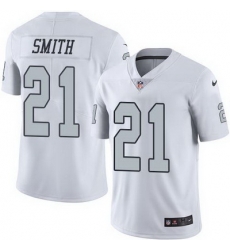 Nike Raiders #21 Sean Smith White Mens Stitched NFL Limited Rush Jersey Nike Raiders #21 Sean Smith White Mens Stitched NFL Limited Rush Jersey