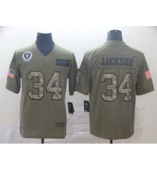 Nike Raiders 34 Bo Jackson 2019 Olive Camo Salute To Service Limited Jersey Nike Raiders 34 Bo Jackson 2019 Olive Camo Salute To Service Limited Jersey