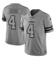 Nike Raiders 4 Derek Carr 2019 Gray Gridiron Gray Vapor Untouchable Limited Jersey Nike Raiders 4 Derek Carr 2019 Gray Gridiron Gray Vapor Untouchable Limited Jersey