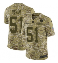 Nike Raiders #51 Bruce Irvin Camo Mens Stitched NFL Limited 2018 Salute To Service Jersey Nike Raiders #51 Bruce Irvin Camo Mens Stitched NFL Limited 2018 Salute To Service Jersey