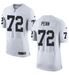 Nike Raiders #72 Donald Penn White Mens Stitched NFL New Elite Jersey Nike Raiders #72 Donald Penn White Mens Stitched NFL New Elite Jersey