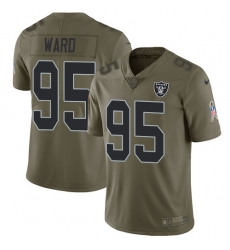 Nike Raiders #95 Jihad Ward Olive Mens Stitched NFL Limited 2017 Salute To Service Jersey Nike Raiders #95 Jihad Ward Olive Mens Stitched NFL Limited 2017 Salute To Service Jersey