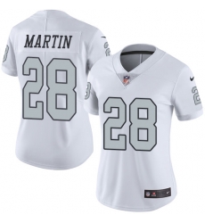 Nike Raiders #28 Doug Martin White Womens Stitched NFL Limited Rush Jersey Nike Raiders #28 Doug Martin White Womens Stitched NFL Limited Rush Jersey