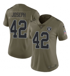 Womens Nike Raiders #42 Karl Joseph Olive Stitched NFL Limited 2017 Salute to Service Jersey Womens Nike Raiders #42 Karl Joseph Olive Stitched NFL Limited 2017 Salute to Service Jersey