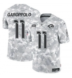 Men Los Angeles Rams 11 Jimmy Garoppolo 2024 F U S E Arctic Camo Salute To Service Limited Stitched Football Jersey Men Los Angeles Rams 11 Jimmy Garoppolo 2024 F U S E Arctic Camo Salute To Service Limited Stitched Football Jersey