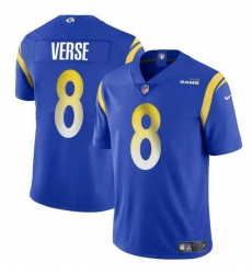 Men Los Angeles Rams 8 Jared Verse Blue 2024 Draft Vapor Untouchable Stitched Football Jersey Men Los Angeles Rams 8 Jared Verse Blue 2024 Draft Vapor Untouchable Stitched Football Jersey