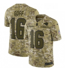 Men Nike Los Angeles Rams 16 Jared Goff Limited Camo 2018 Salute to Service NFL Jersey Men Nike Los Angeles Rams 16 Jared Goff Limited Camo 2018 Salute to Service NFL Jersey