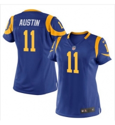 Nike Rams #11 Tavon Austin Royal Blue Alternate Womens Stitched NFL Elite Jersey Nike Rams #11 Tavon Austin Royal Blue Alternate Womens Stitched NFL Elite Jersey