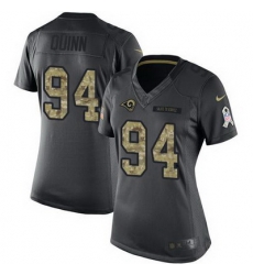 Nike Rams #94 Robert Quinn Black Womens Stitched NFL Limited 2016 Salute to Service Jersey Nike Rams #94 Robert Quinn Black Womens Stitched NFL Limited 2016 Salute to Service Jersey
