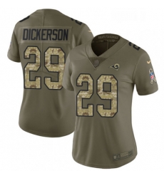 Womens Nike Los Angeles Rams 29 Eric Dickerson Limited OliveCamo 2017 Salute to Service NFL Jersey Womens Nike Los Angeles Rams 29 Eric Dickerson Limited OliveCamo 2017 Salute to Service NFL Jersey