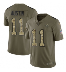 Youth Nike Rams #11 Tavon Austin Olive Camo Stitched NFL Limited 2017 Salute to Service Jersey Youth Nike Rams #11 Tavon Austin Olive Camo Stitched NFL Limited 2017 Salute to Service Jersey
