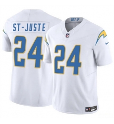 Men Los Angeles Chargers 24 Benjamin St Juste White 2024 F U S E Vapor Limited Stitched Football Jersey Men Los Angeles Chargers 24 Benjamin St Juste White 2024 F U S E Vapor Limited Stitched Football Jersey