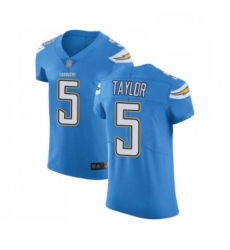 Men Los Angeles Chargers 5 Tyrod Taylor Electric Blue Alternate Vapor Untouchable Elite Player Football Jersey Men Los Angeles Chargers 5 Tyrod Taylor Electric Blue Alternate Vapor Untouchable Elite Player Football Jersey