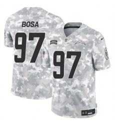 Men Los Angeles Chargers 97 Joey Bosa 2024 F U S E Arctic Camo Salute To Service Limited Stitched Football Jersey Men Los Angeles Chargers 97 Joey Bosa 2024 F U S E Arctic Camo Salute To Service Limited Stitched Football Jersey