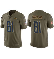 Mens Chargers mike williams olive 2017 salute to service jersey Mens Chargers mike williams olive 2017 salute to service jersey