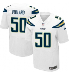 Mens Nike Los Angeles Chargers #50 Hayes Pullard White Elite Jersey Mens Nike Los Angeles Chargers #50 Hayes Pullard White Elite Jersey